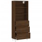 vidaXL Credenza Rovere Marrone 69,5x34x180 cm in Legno Multistrato vidaXL Credenza Rovere Marrone 69,5x34x180 cm in Legno Multistrato