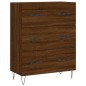 vidaXL Credenza Rovere Marrone 69,5x34x180 cm in Legno Multistrato vidaXL Credenza Rovere Marrone 69,5x34x180 cm in Legno Multistrato