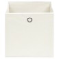 vidaXL Scatole Portaoggetti 4pz Bianche 32x32x32 cm Tessuto vidaXL Scatole Portaoggetti 4pz Bianche 32x32x32 cm Tessuto