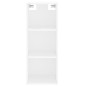 vidaXL Credenza Bianca 34,5x32,5x180 cm in Legno Multistrato vidaXL Credenza Bianca 34,5x32,5x180 cm in Legno Multistrato