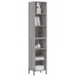vidaXL Credenza Grigio Sonoma 34,5x32,5x180 cm in Legno Multistrato vidaXL Credenza Grigio Sonoma 34,5x32,5x180 cm in Legno Multistrato