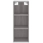 vidaXL Credenza Grigio Sonoma 34,5x32,5x180 cm in Legno Multistrato vidaXL Credenza Grigio Sonoma 34,5x32,5x180 cm in Legno Multistrato