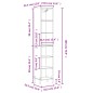 vidaXL Credenza Grigio Sonoma 34,5x32,5x180 cm in Legno Multistrato vidaXL Credenza Grigio Sonoma 34,5x32,5x180 cm in Legno Multistrato