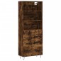vidaXL Credenza Rovere Fumo 69,5x34x180 cm in Legno Multistrato vidaXL Credenza Rovere Fumo 69,5x34x180 cm in Legno Multistrato