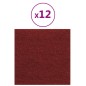 vidaXL Pannelli Murali 12 pz Rosso Vino 30x30 cm in Tessuto 1,08 m² vidaXL Pannelli Murali 12 pz Rosso Vino 30x30 cm in Tessuto 1,08 m²