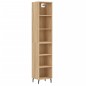 vidaXL Credenza Rovere Sonoma 34,5x32,5x180 cm in Legno Multistrato vidaXL Credenza Rovere Sonoma 34,5x32,5x180 cm in Legno Multistrato