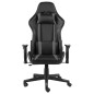 vidaXL Sedia da Gaming Girevole Grigia in PVC vidaXL Sedia da Gaming Girevole Grigia in PVC