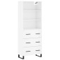 vidaXL Credenza Bianco Lucido 69,5x34x180 cm in Legno Multistrato vidaXL Credenza Bianco Lucido 69,5x34x180 cm in Legno Multistrato