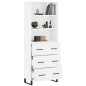 vidaXL Credenza Bianco Lucido 69,5x34x180 cm in Legno Multistrato vidaXL Credenza Bianco Lucido 69,5x34x180 cm in Legno Multistrato