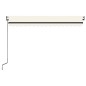 Tenda Automatica con Sensore Vento e LED 450x300 cm Crema