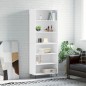 vidaXL Credenza Bianca 69,5x32,5x180 cm Legno Multistrato vidaXL Credenza Bianca 69,5x32,5x180 cm Legno Multistrato