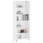 vidaXL Credenza Bianca 69,5x32,5x180 cm Legno Multistrato vidaXL Credenza Bianca 69,5x32,5x180 cm Legno Multistrato