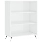 vidaXL Credenza Bianco Lucido 69,5x32,5x180 cm Legno Multistrato vidaXL Credenza Bianco Lucido 69,5x32,5x180 cm Legno Multistrato