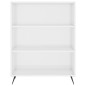 vidaXL Credenza Bianco Lucido 69,5x32,5x180 cm Legno Multistrato vidaXL Credenza Bianco Lucido 69,5x32,5x180 cm Legno Multistrato
