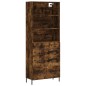 vidaXL Credenza Rovere Fumo 69,5x34x180 cm in Legno Multistrato vidaXL Credenza Rovere Fumo 69,5x34x180 cm in Legno Multistrato