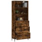vidaXL Credenza Rovere Fumo 69,5x34x180 cm in Legno Multistrato vidaXL Credenza Rovere Fumo 69,5x34x180 cm in Legno Multistrato