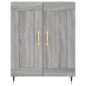 vidaXL Credenza Grigio Sonoma 69,5x34x180 cm in Legno Multistrato vidaXL Credenza Grigio Sonoma 69,5x34x180 cm in Legno Multistrato