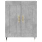 vidaXL Credenza Grigio Cemento 69,5x34x180 cm in Legno Multistrato vidaXL Credenza Grigio Cemento 69,5x34x180 cm in Legno Multistrato