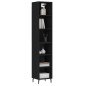 vidaXL Credenza Nera 34,5x32,5x180 cm in Legno Multistrato vidaXL Credenza Nera 34,5x32,5x180 cm in Legno Multistrato