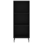 vidaXL Credenza Nera 34,5x32,5x180 cm in Legno Multistrato vidaXL Credenza Nera 34,5x32,5x180 cm in Legno Multistrato