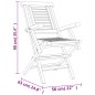 vidaXL Set da Pranzo per Giardino 5 pz in Legno Massello di Teak vidaXL Set da Pranzo per Giardino 5 pz in Legno Massello di Teak