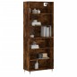 vidaXL Credenza Rovere Fumo 69,5x32,5x180 cm Legno Multistrato vidaXL Credenza Rovere Fumo 69,5x32,5x180 cm Legno Multistrato