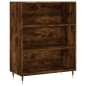 vidaXL Credenza Rovere Fumo 69,5x32,5x180 cm Legno Multistrato vidaXL Credenza Rovere Fumo 69,5x32,5x180 cm Legno Multistrato