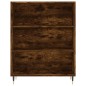 vidaXL Credenza Rovere Fumo 69,5x32,5x180 cm Legno Multistrato vidaXL Credenza Rovere Fumo 69,5x32,5x180 cm Legno Multistrato