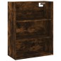 vidaXL Credenza Rovere Fumo 69,5x32,5x180 cm Legno Multistrato vidaXL Credenza Rovere Fumo 69,5x32,5x180 cm Legno Multistrato