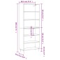 vidaXL Credenza Rovere Fumo 69,5x32,5x180 cm Legno Multistrato vidaXL Credenza Rovere Fumo 69,5x32,5x180 cm Legno Multistrato