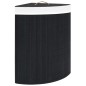 vidaXL Cesto Portabiancheria Angolare in Bambù Nero 60 L vidaXL Cesto Portabiancheria Angolare in Bambù Nero 60 L