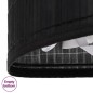 vidaXL Cesto Portabiancheria Angolare in Bambù Nero 60 L vidaXL Cesto Portabiancheria Angolare in Bambù Nero 60 L
