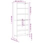 vidaXL Credenza Nera 69,5x32,5x180 cm Legno Multistrato vidaXL Credenza Nera 69,5x32,5x180 cm Legno Multistrato