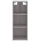 vidaXL Credenza Grigio Sonoma 34,5x32,5x180 cm in Legno Multistrato vidaXL Credenza Grigio Sonoma 34,5x32,5x180 cm in Legno Multistrato