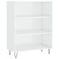 vidaXL Credenza Bianco Lucido 69,5x32,5x180 cm Legno Multistrato vidaXL Credenza Bianco Lucido 69,5x32,5x180 cm Legno Multistrato