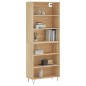 vidaXL Credenza Rovere Sonoma 69,5x32,5x180 cm Legno Multistrato vidaXL Credenza Rovere Sonoma 69,5x32,5x180 cm Legno Multistrato
