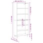 vidaXL Credenza Rovere Sonoma 69,5x32,5x180 cm Legno Multistrato vidaXL Credenza Rovere Sonoma 69,5x32,5x180 cm Legno Multistrato