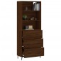 vidaXL Credenza Rovere Marrone 69,5x34x180 cm in Legno Multistrato vidaXL Credenza Rovere Marrone 69,5x34x180 cm in Legno Multistrato