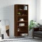 vidaXL Credenza Rovere Marrone 69,5x32,5x180 cm Legno Multistrato vidaXL Credenza Rovere Marrone 69,5x32,5x180 cm Legno Multistrato