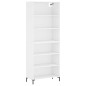 vidaXL Credenza Bianca 69,5x32,5x180 cm Legno Multistrato vidaXL Credenza Bianca 69,5x32,5x180 cm Legno Multistrato