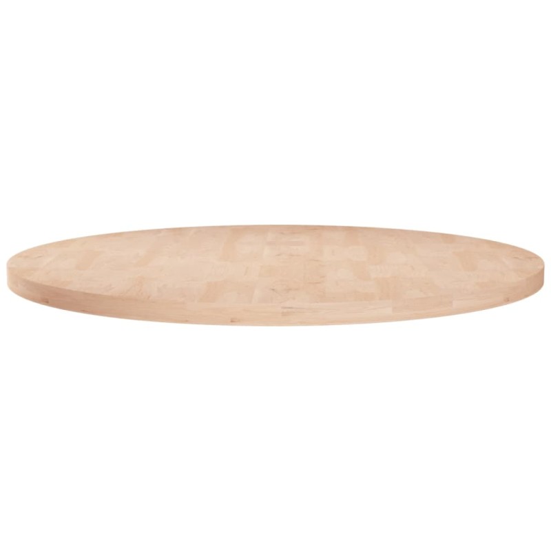 Piano Tavolo Rotondo Ø80x2,5 cm Massello di Rovere Non Trattato Piano Tavolo Rotondo Ø80x2,5 cm Massello di Rovere Non Trattato