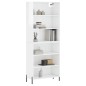 vidaXL Credenza Bianco Lucido 69,5x32,5x180 cm Legno Multistrato vidaXL Credenza Bianco Lucido 69,5x32,5x180 cm Legno Multistrato
