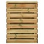 vidaXL Compostiera da Giardino a Doghe 80x50x100cm in Pino Impregnato vidaXL Compostiera da Giardino a Doghe 80x50x100cm in Pino Impregnato