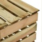vidaXL Compostiera da Giardino a Doghe 80x50x100cm in Pino Impregnato vidaXL Compostiera da Giardino a Doghe 80x50x100cm in Pino Impregnato