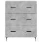 vidaXL Credenza Grigio Cemento 69,5x34x180 cm in Legno Multistrato vidaXL Credenza Grigio Cemento 69,5x34x180 cm in Legno Multistrato