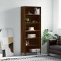 vidaXL Credenza Rovere Marrone 69,5x32,5x180 cm Legno Multistrato vidaXL Credenza Rovere Marrone 69,5x32,5x180 cm Legno Multistrato