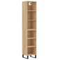 vidaXL Credenza Rovere Sonoma 34,5x32,5x180 cm in Legno Multistrato vidaXL Credenza Rovere Sonoma 34,5x32,5x180 cm in Legno Multistrato