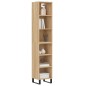 vidaXL Credenza Rovere Sonoma 34,5x32,5x180 cm in Legno Multistrato vidaXL Credenza Rovere Sonoma 34,5x32,5x180 cm in Legno Multistrato