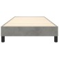 vidaXL Giroletto a Molle Grigio Chiaro 80x200 cm in Velluto