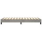 vidaXL Giroletto a Molle Grigio Chiaro 80x200 cm in Velluto